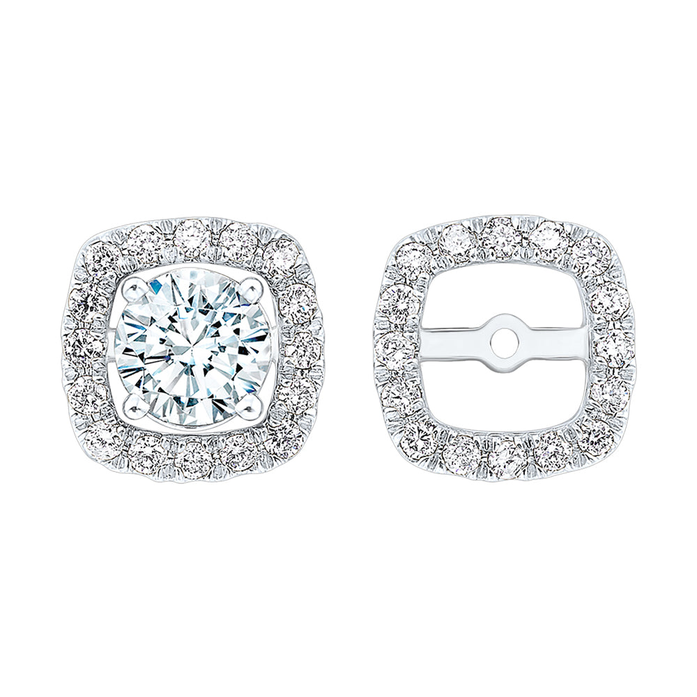 14Kt White Gold Diamond 1/4Ctw Earring