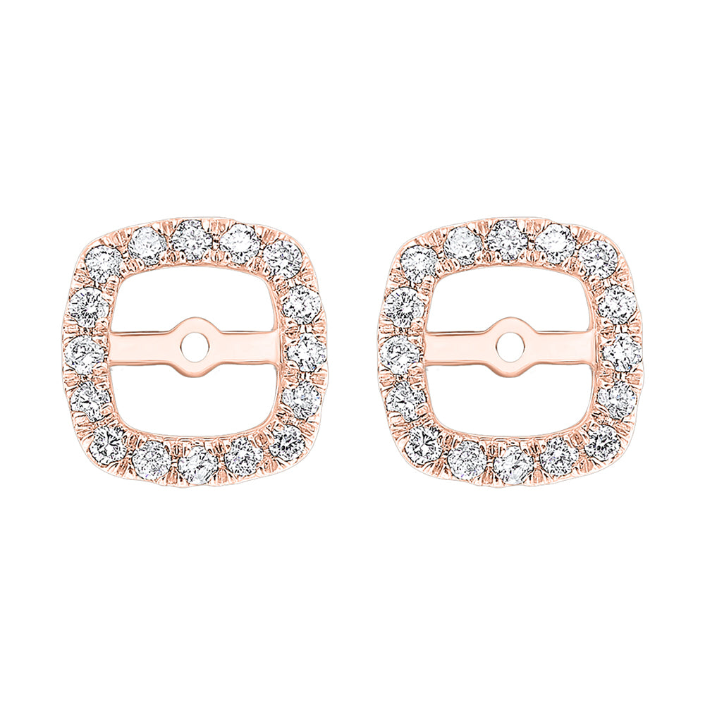 14Kt Rose Gold Diamond 1/4Ctw Earring