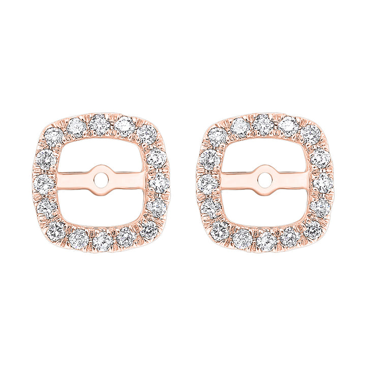 14Kt Rose Gold Diamond 1/4Ctw Earring