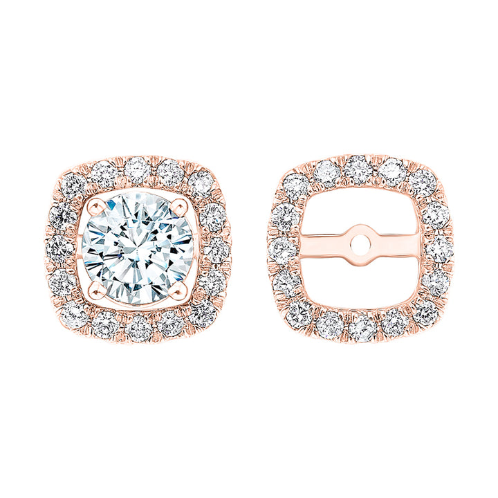 14Kt Rose Gold Diamond 1/4Ctw Earring