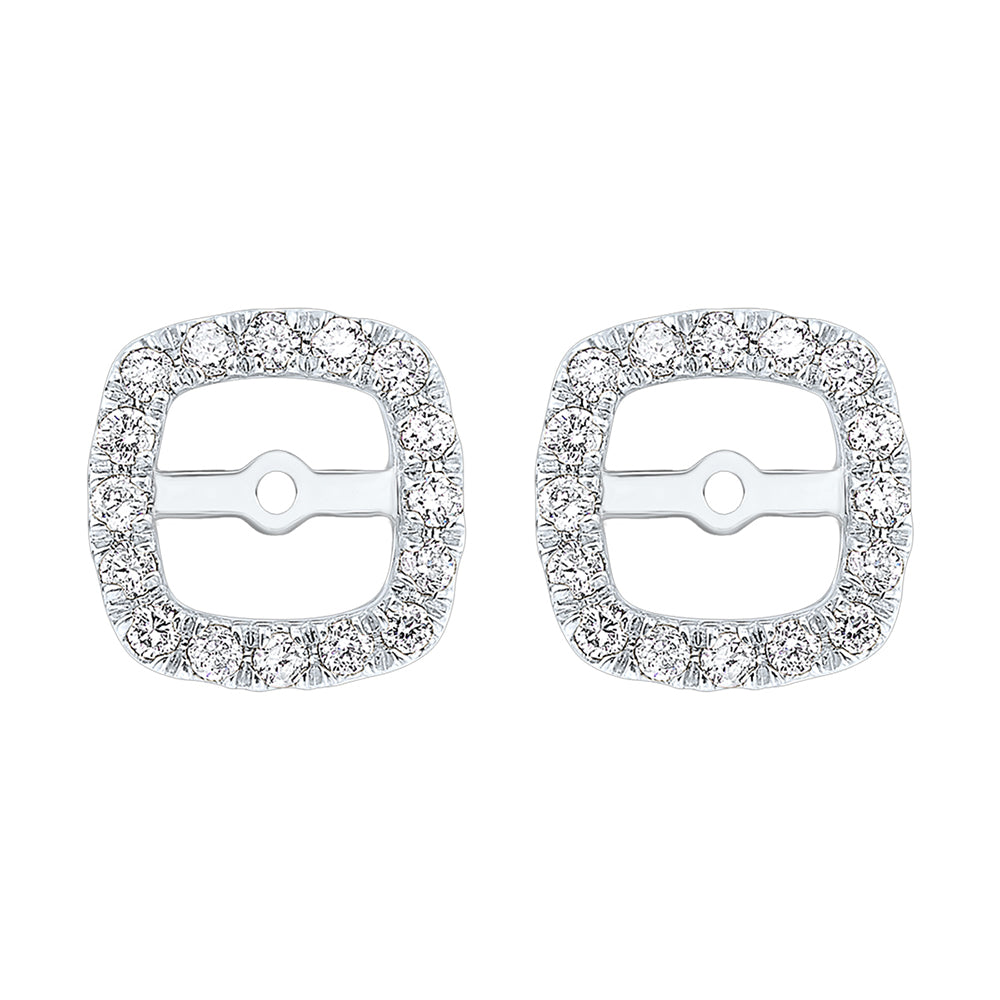 14Kt White Gold Diamond 1/4Ctw Earring