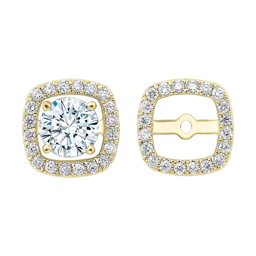 14Kt Yellow Gold Diamond 1/4Ctw Earring