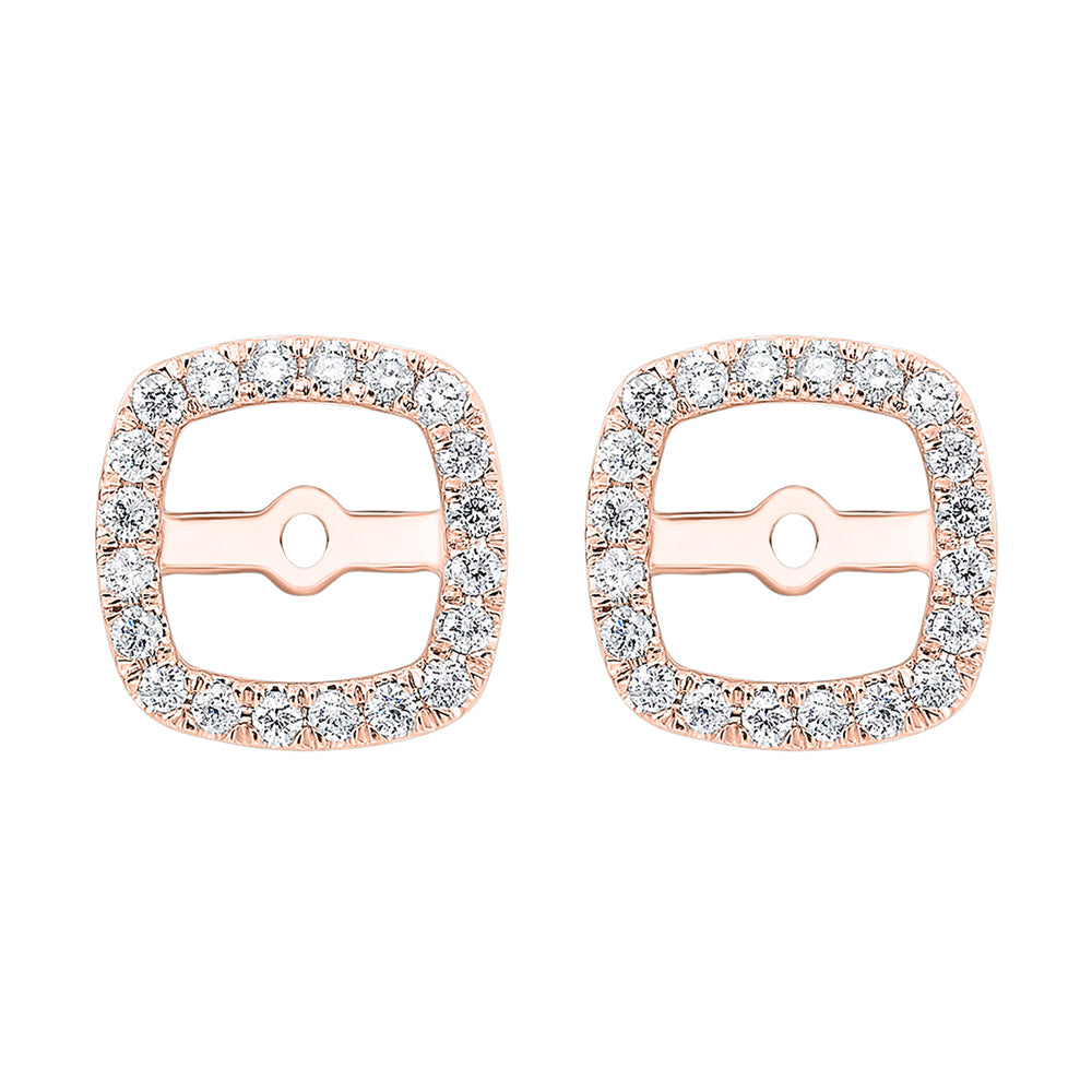 14Kt Rose Gold Diamond 1/4Ctw Earring