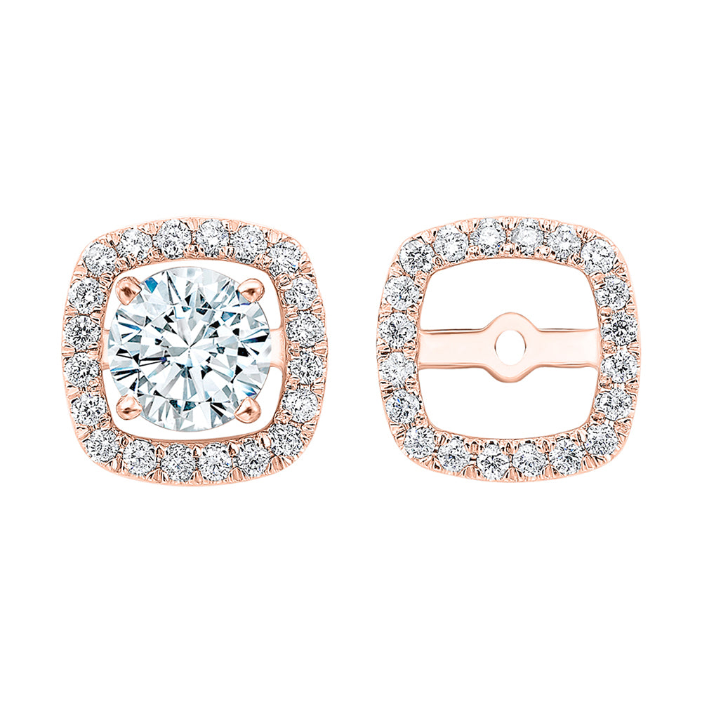 14Kt Rose Gold Diamond 1/4Ctw Earring