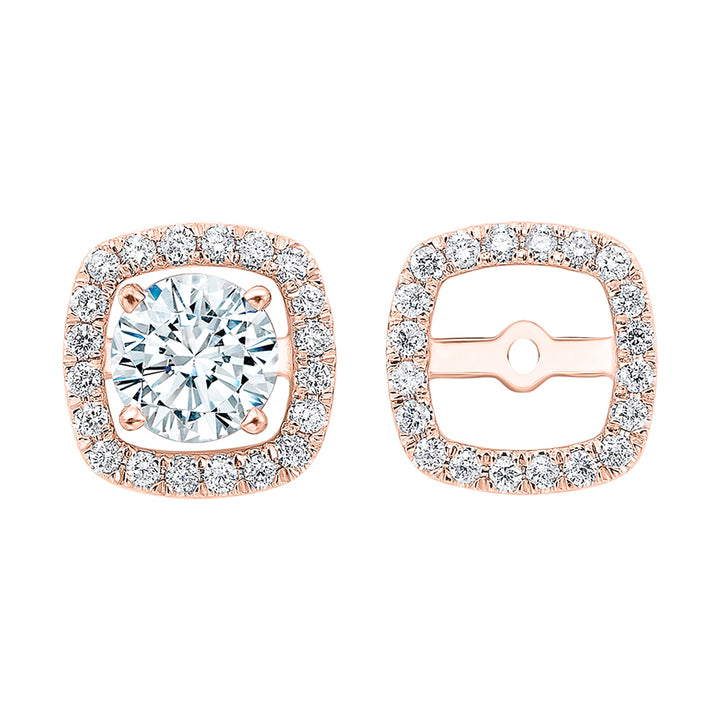 14Kt Rose Gold Diamond 1/4Ctw Earring