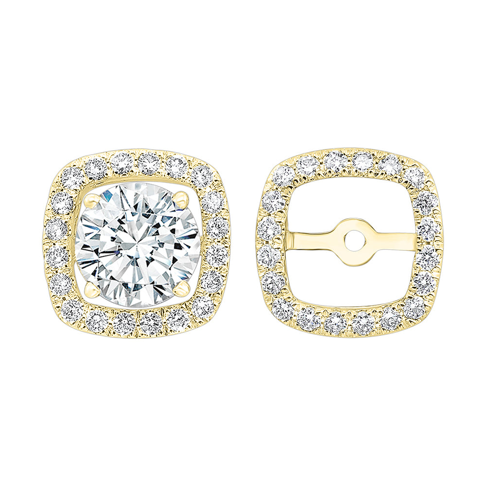 14Kt Yellow Gold Diamond 1/3Ctw Earring