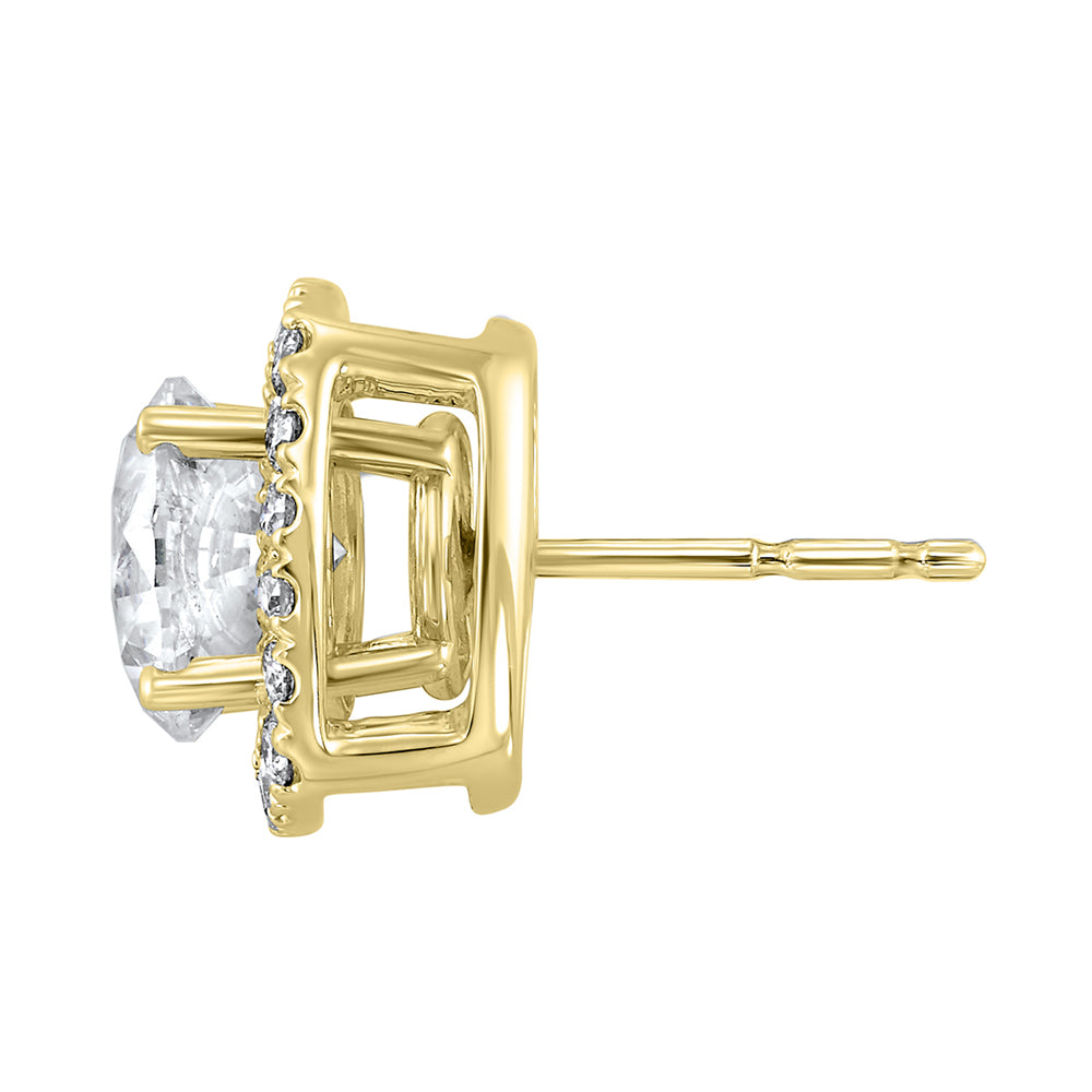 14Kt Yellow Gold Diamond 1/3Ctw Earring