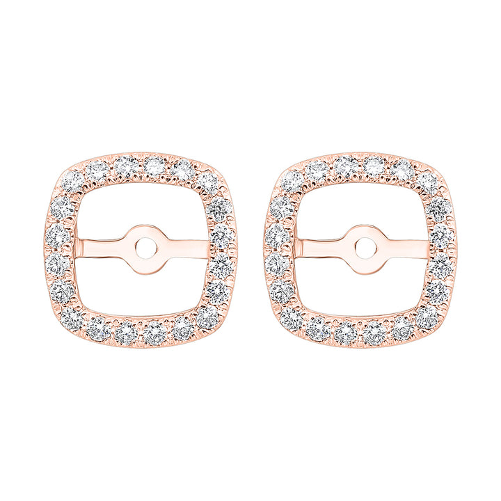 14Kt Rose Gold Diamond 1/3Ctw Earring