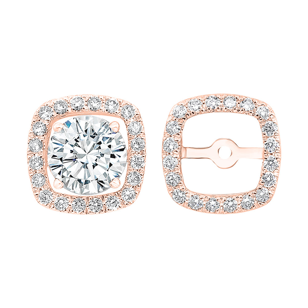 14Kt Rose Gold Diamond 1/3Ctw Earring