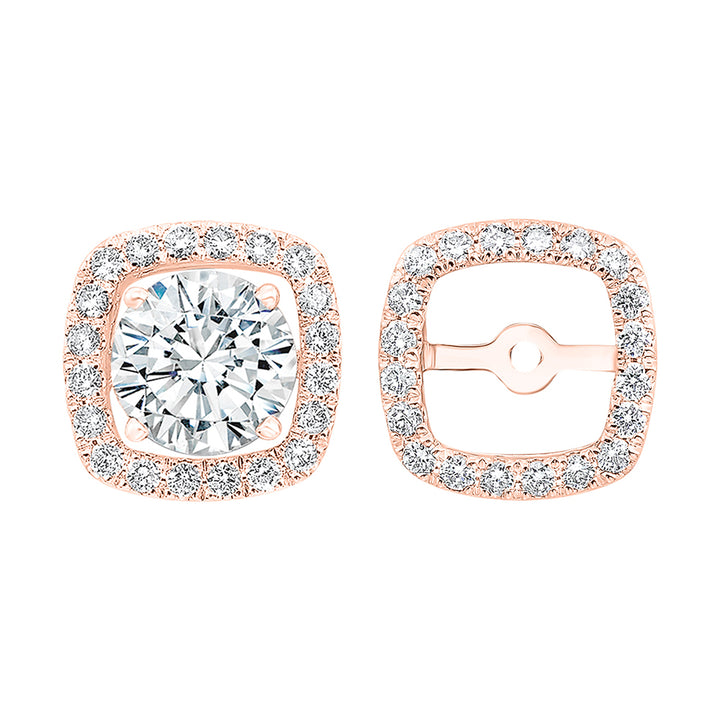 14Kt Rose Gold Diamond 1/3Ctw Earring
