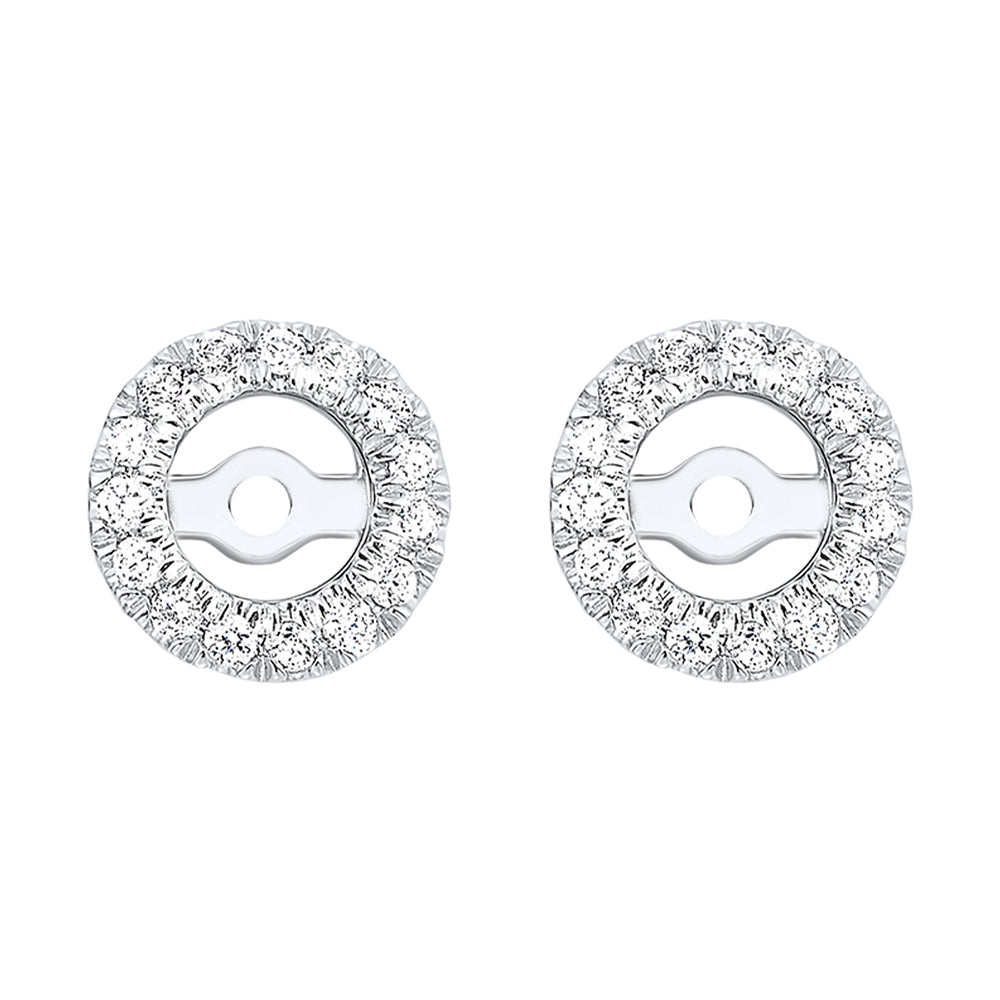 14Kt White Gold Diamond 1/6Ctw Earring