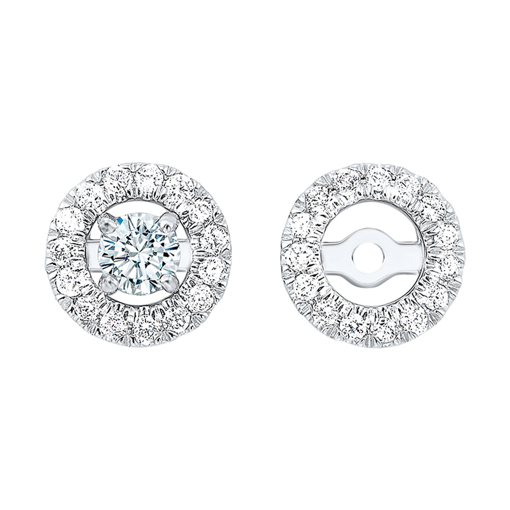 14Kt White Gold Diamond 1/6Ctw Earring