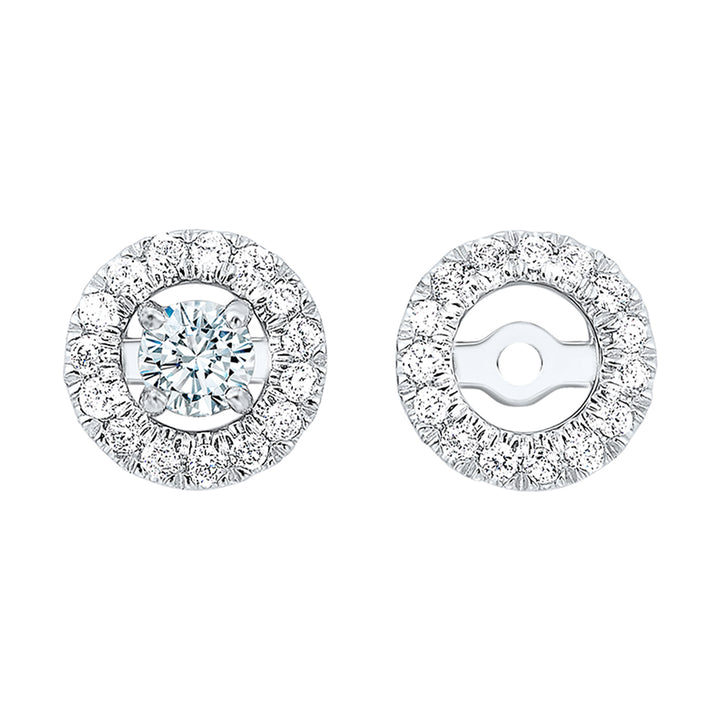 14Kt White Gold Diamond 1/6Ctw Earring