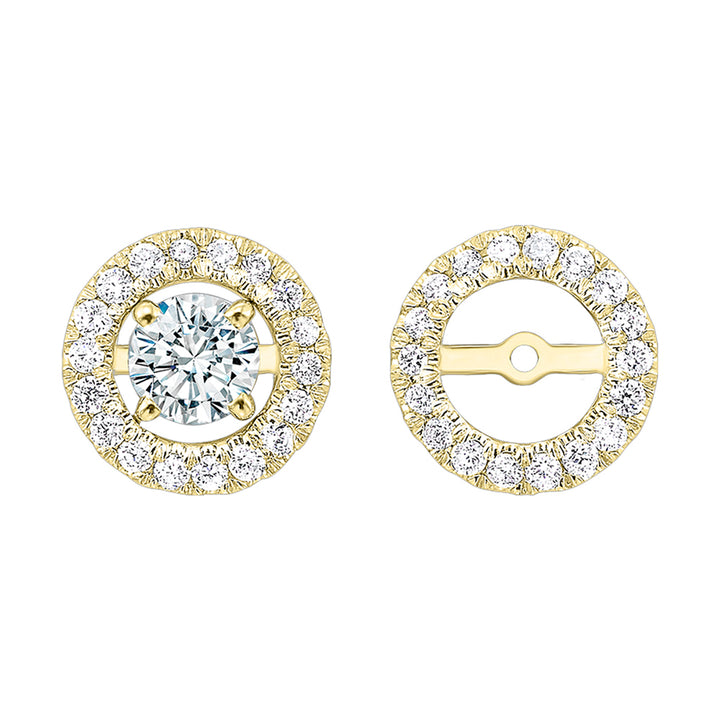 14Kt Yellow Gold Diamond 1/5Ctw Earring