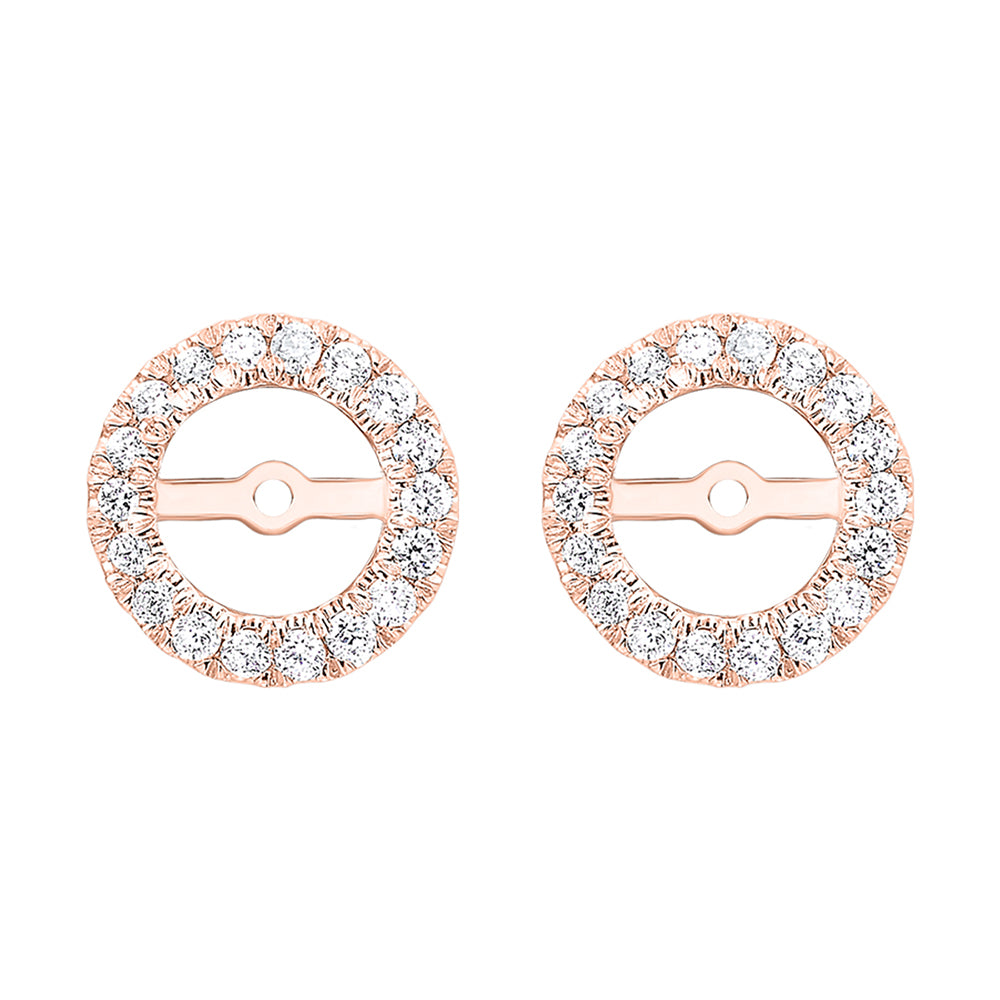 14Kt Rose Gold Diamond 1/5Ctw Earring