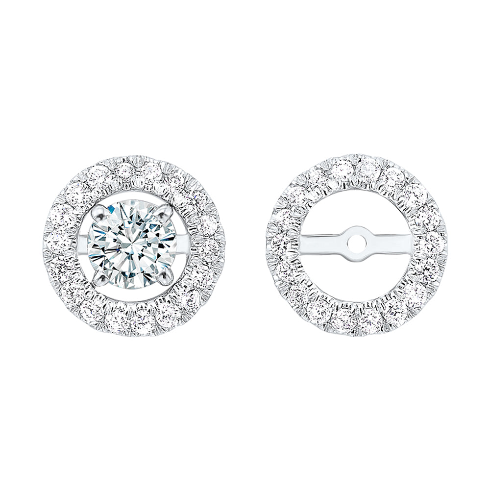 Platinum White Diamond 1/5Ctw Earring