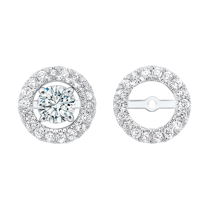 Platinum White Diamond 1/5Ctw Earring