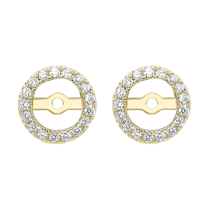 14Kt Yellow Gold Diamond 1/5Ctw Earring
