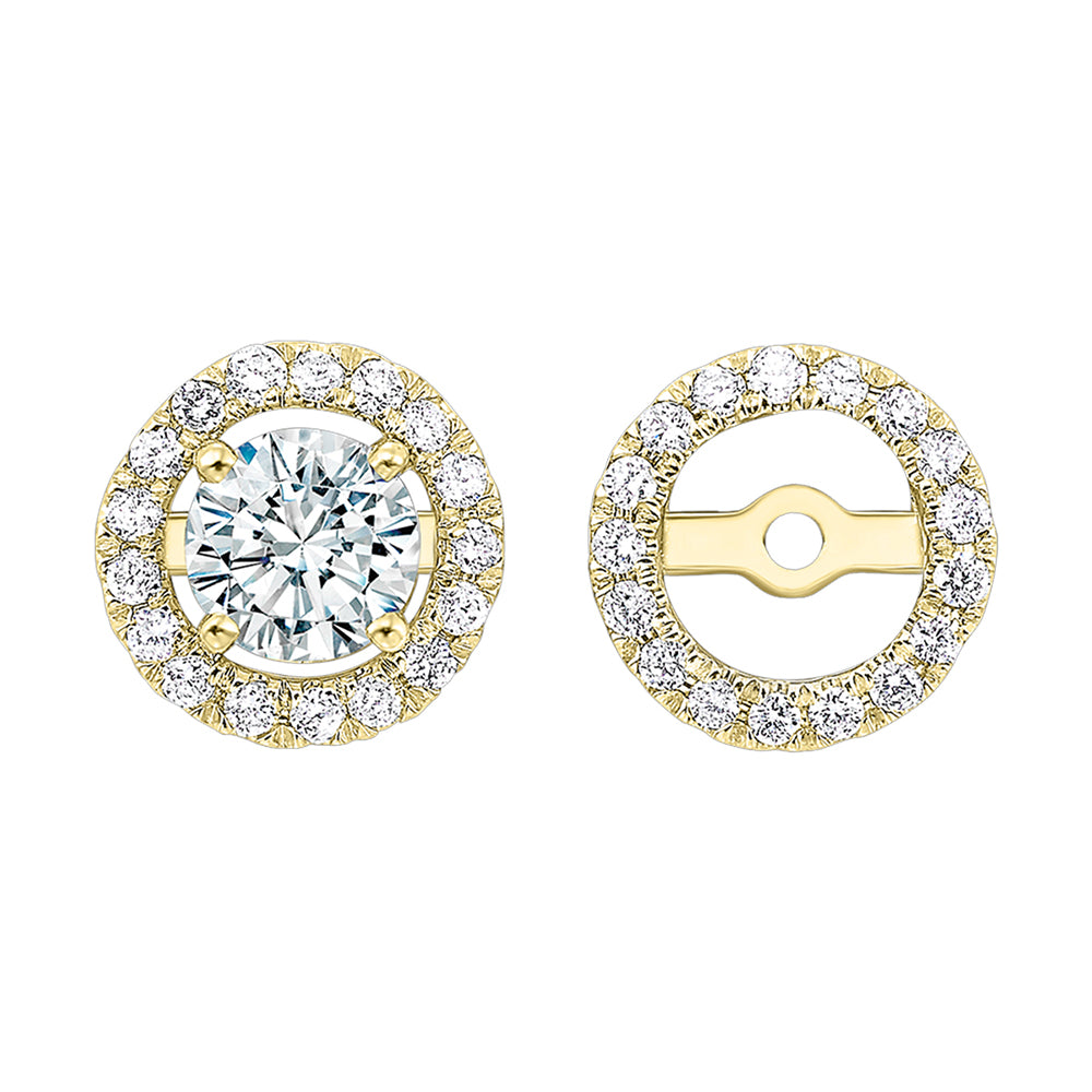14Kt Yellow Gold Diamond 1/5Ctw Earring