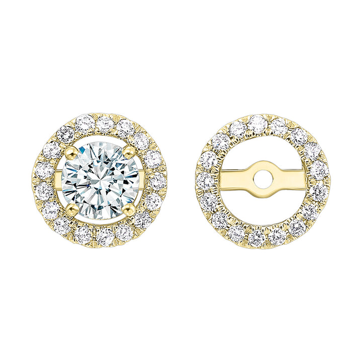 14Kt Yellow Gold Diamond 1/5Ctw Earring