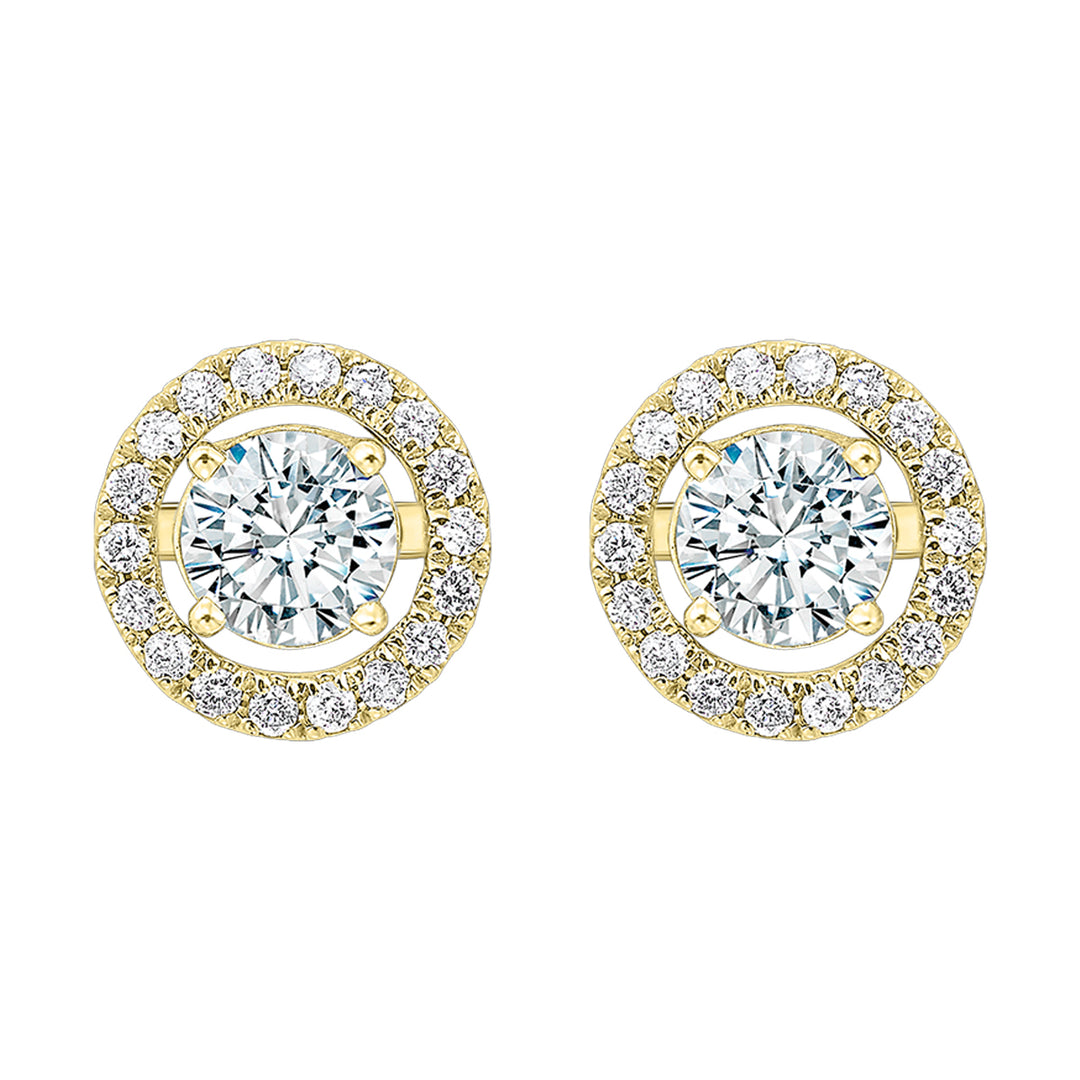 14Kt Yellow Gold Diamond 1/4Ctw Earring