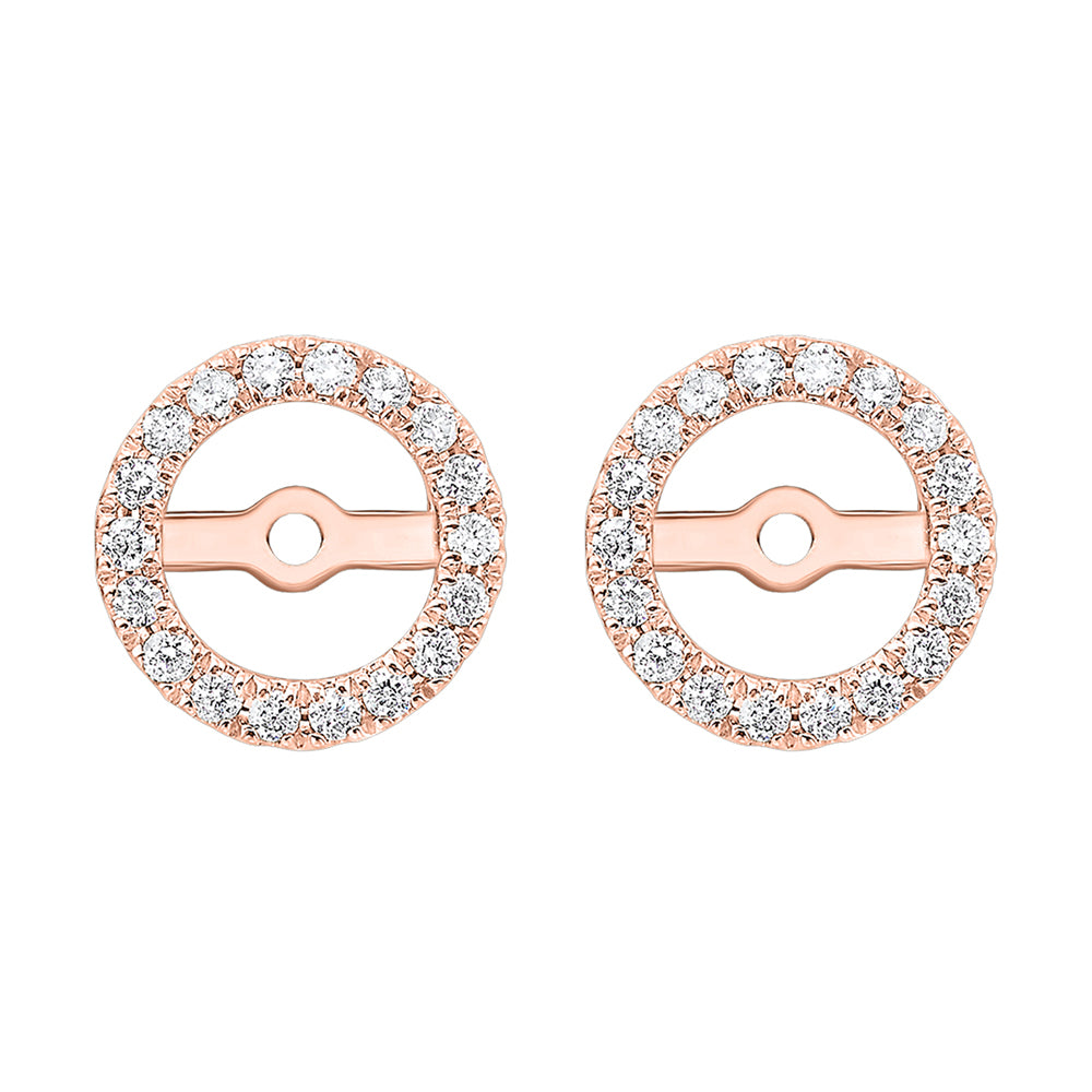 14Kt Rose Gold Diamond 1/4Ctw Earring