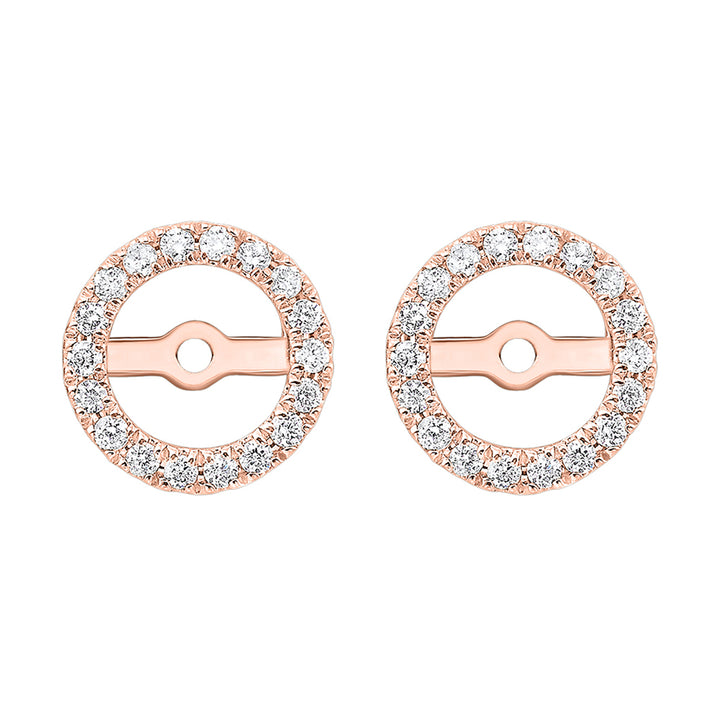 14Kt Rose Gold Diamond 1/4Ctw Earring