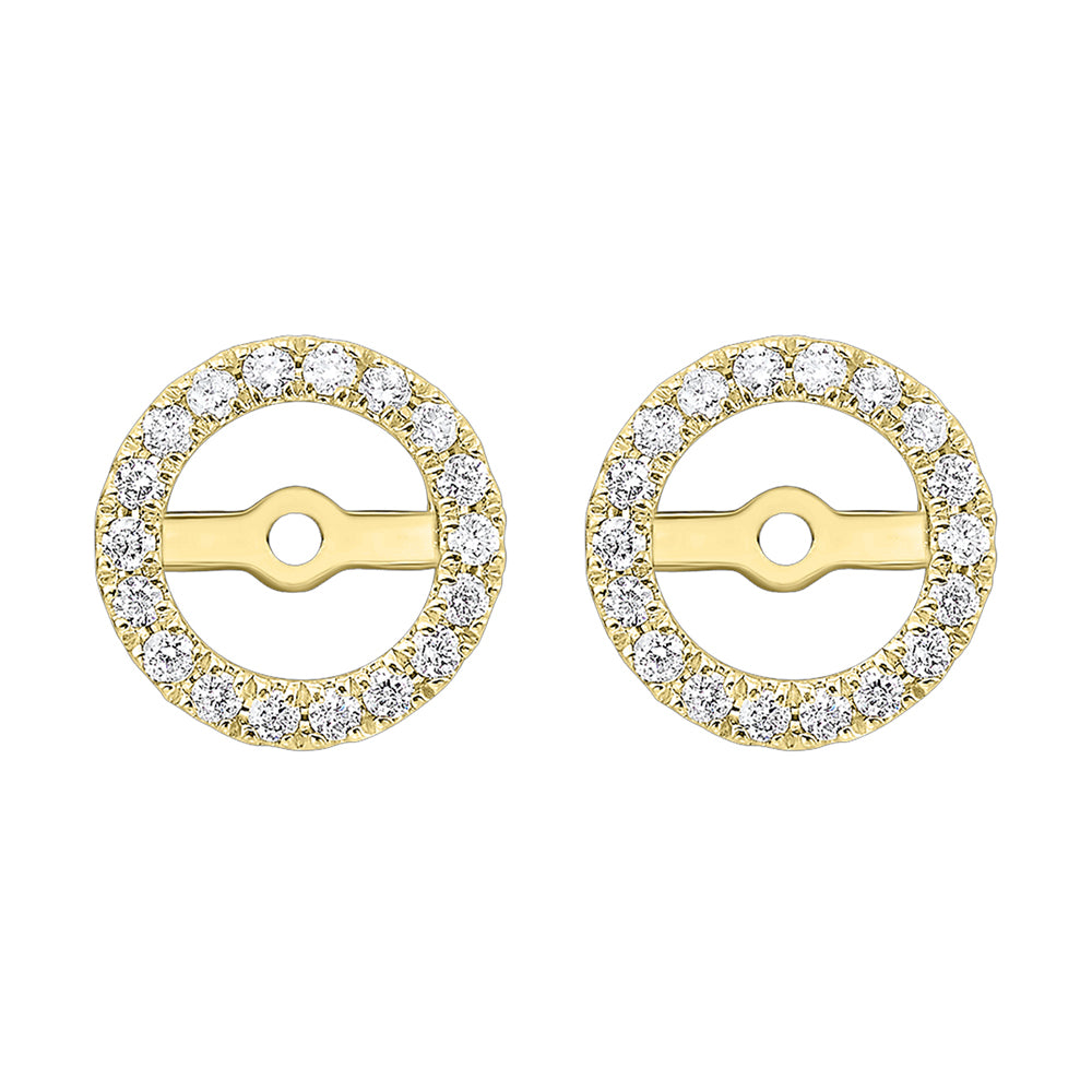 14Kt Yellow Gold Diamond 1/4Ctw Earring