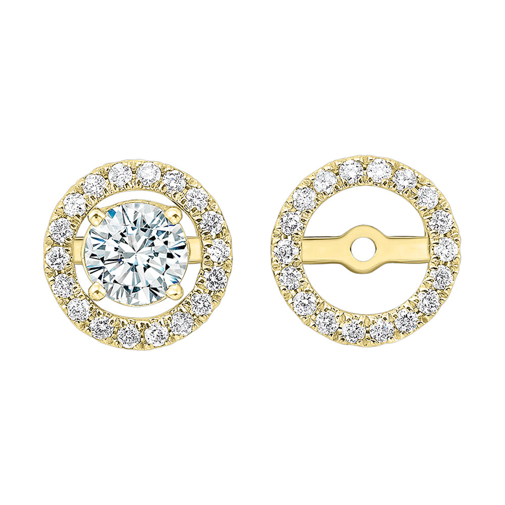 14Kt Yellow Gold Diamond 1/4Ctw Earring