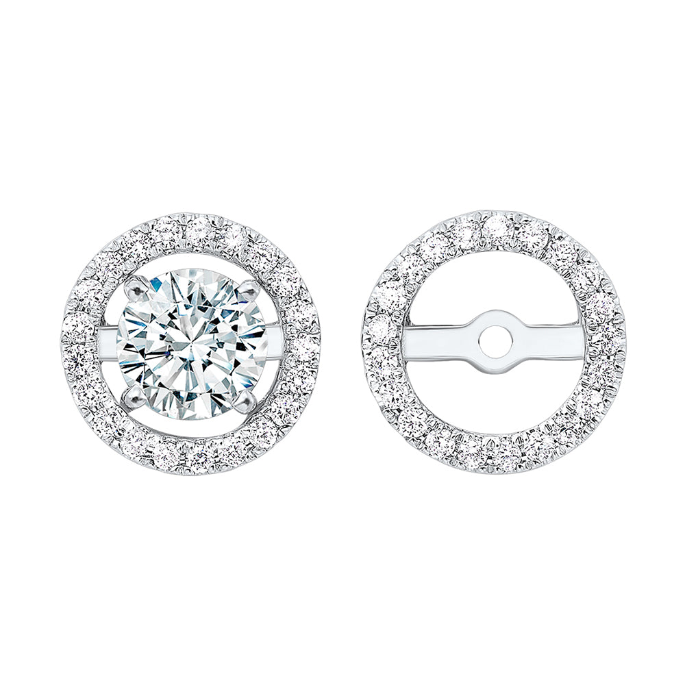 14Kt White Gold Diamond 1/4Ctw Earring