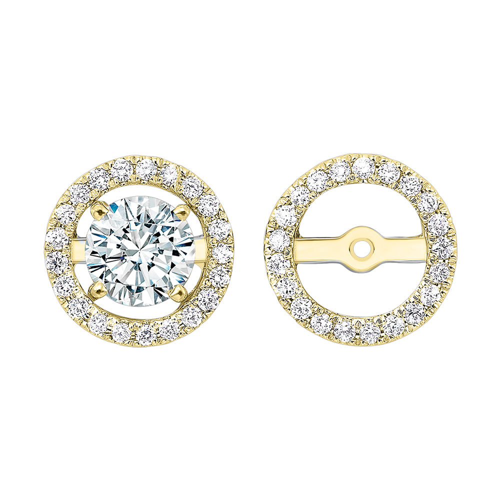 14Kt Yellow Gold Diamond 1/4Ctw Earring
