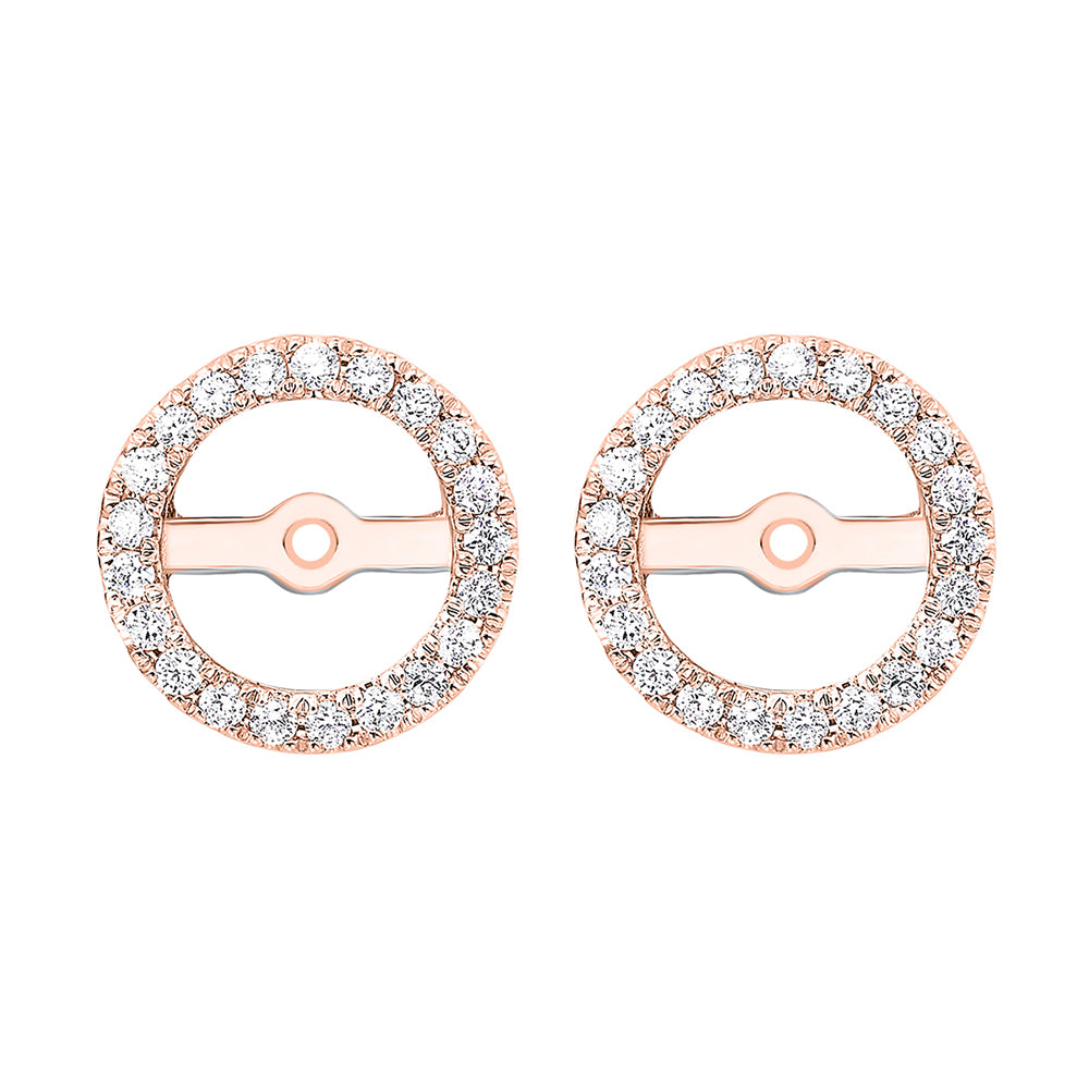 14Kt Rose Gold Diamond 1/4Ctw Earring