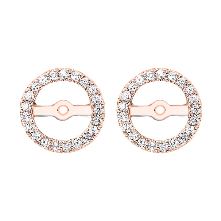 14Kt Rose Gold Diamond 1/4Ctw Earring