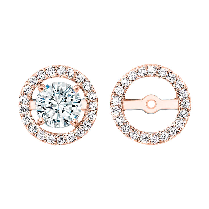 14Kt Rose Gold Diamond 1/4Ctw Earring