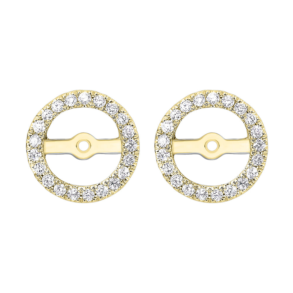 14Kt Yellow Gold Diamond 1/4Ctw Earring