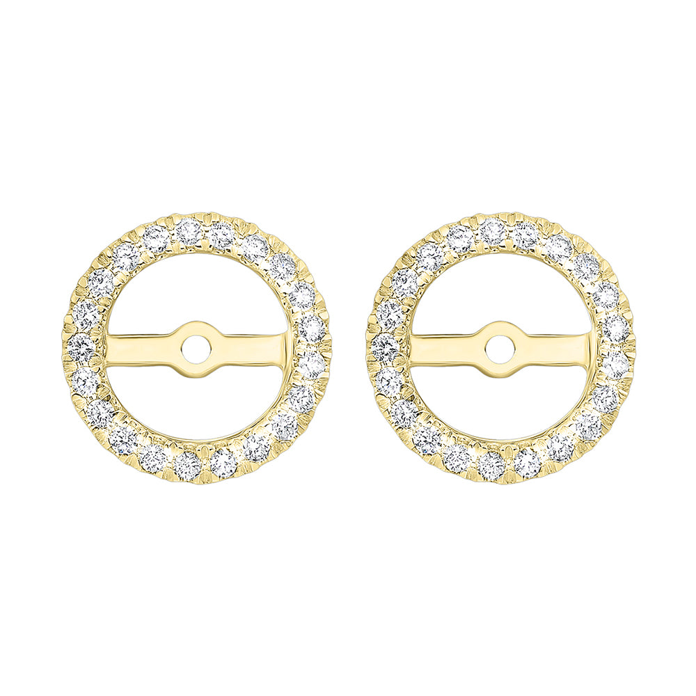 14Kt Yellow Gold Diamond 1/3Ctw Earring