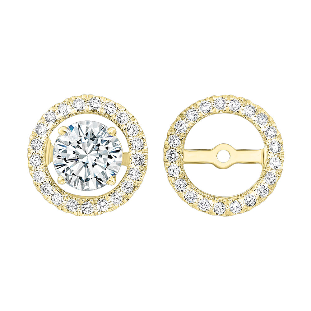14Kt Yellow Gold Diamond 1/3Ctw Earring
