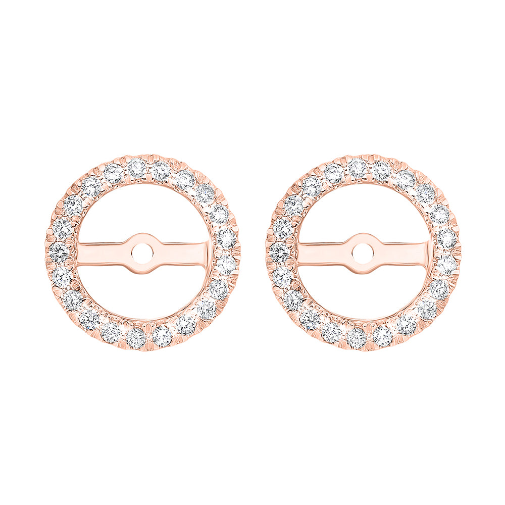 14Kt Rose Gold Diamond 1/3Ctw Earring