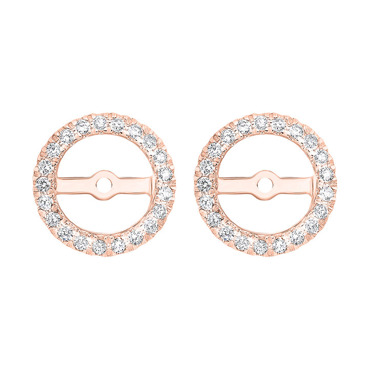 14Kt Rose Gold Diamond 1/3Ctw Earring