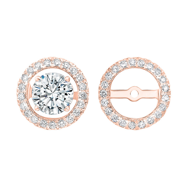 14Kt Rose Gold Diamond 1/3Ctw Earring