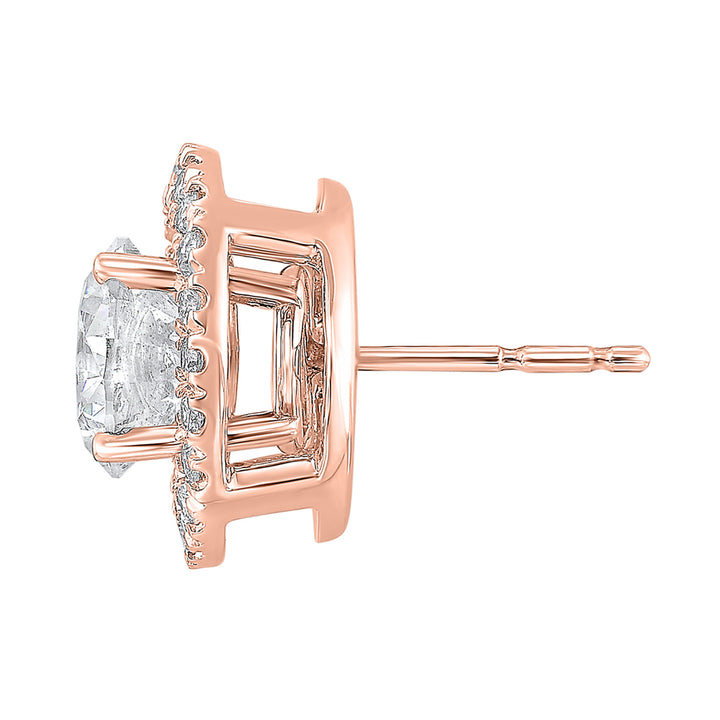 14Kt Rose Gold Diamond 1/3Ctw Earring