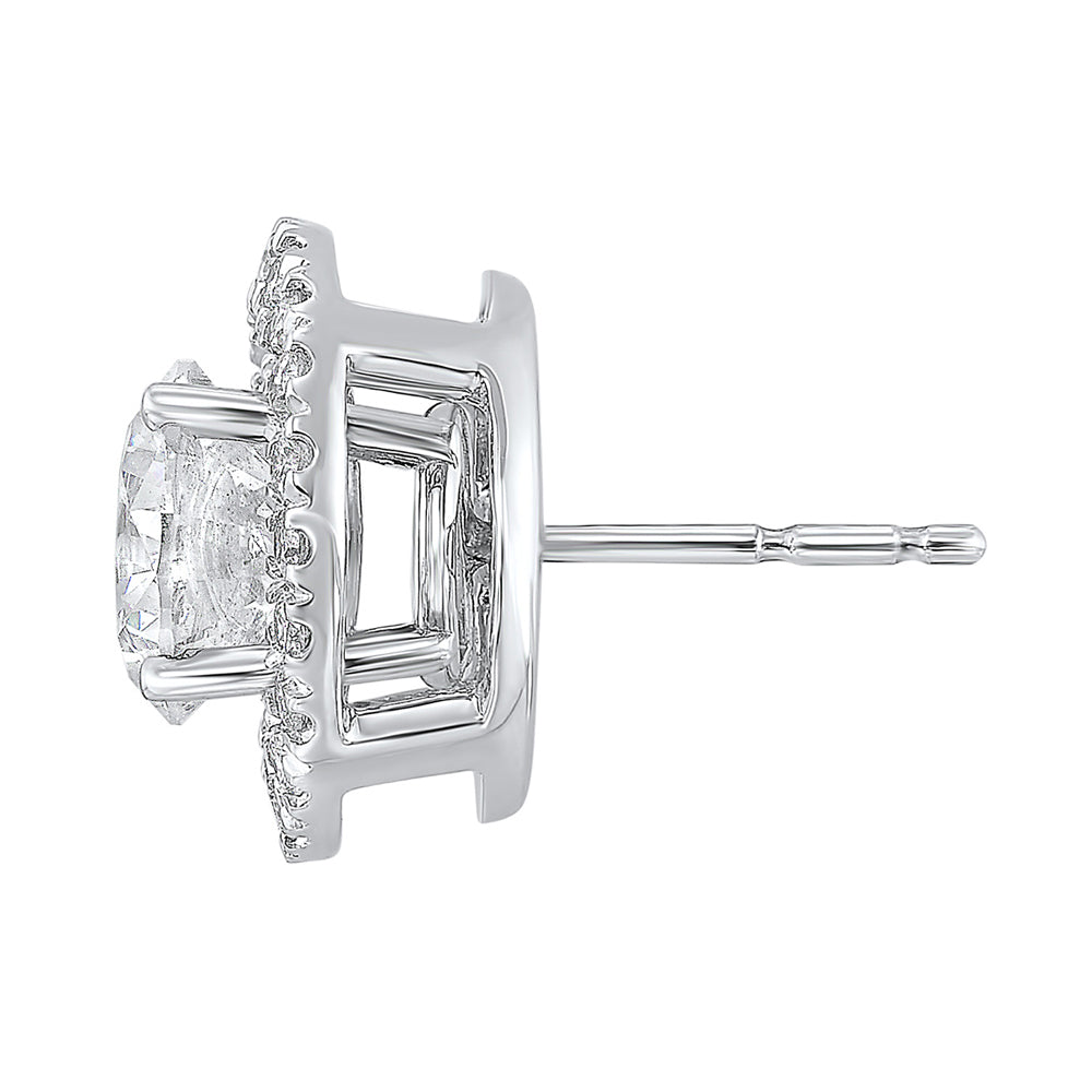 14Kt White Gold Diamond 1/3Ctw Earring