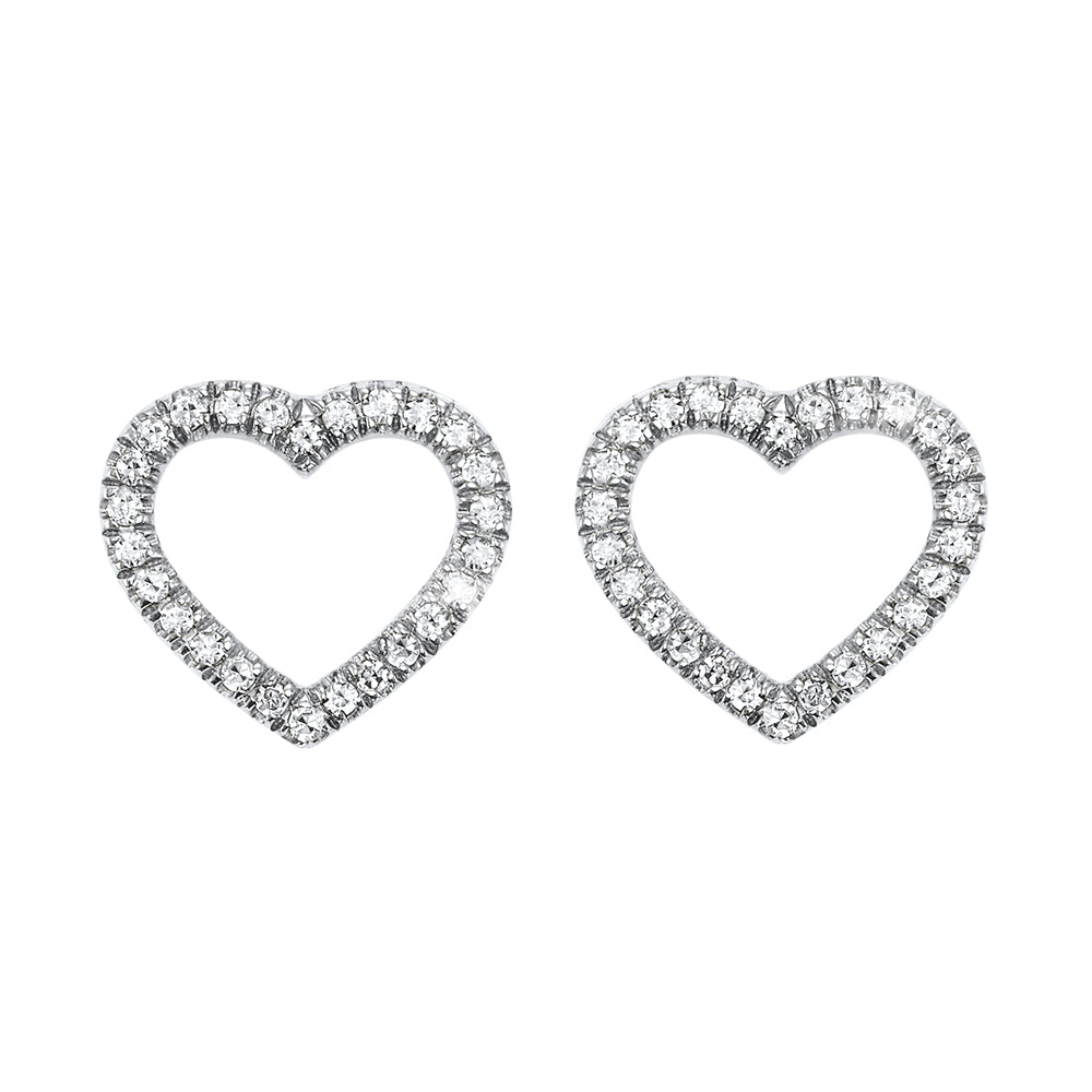 14Kt White Gold Diamond 1/10Ctw Earring