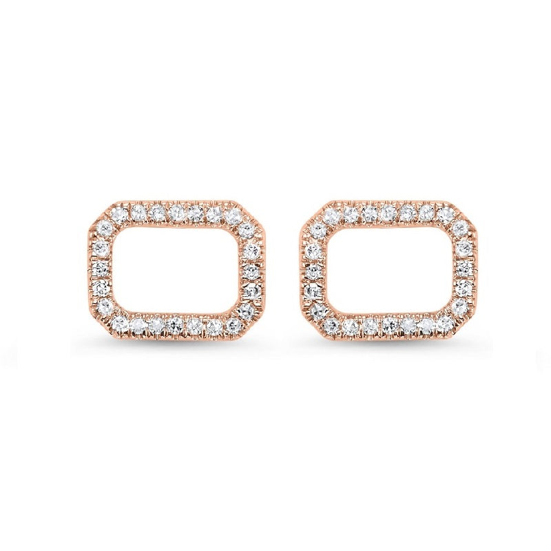 14Kt Rose Gold Diamond 1/10Ctw Earring