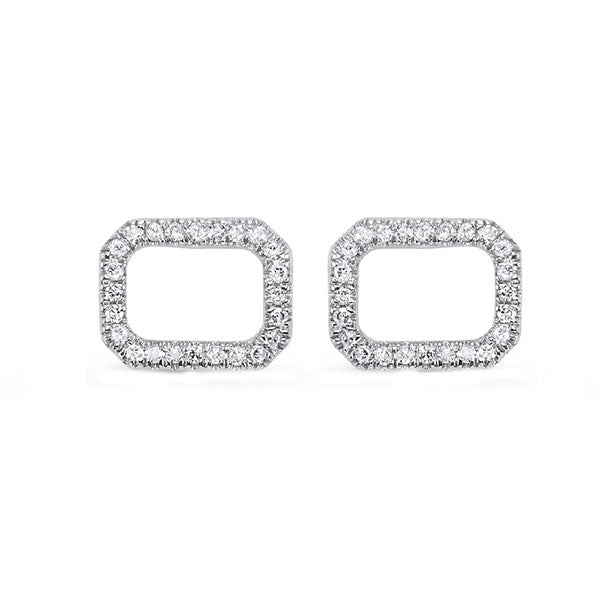 14Kt White Gold Diamond 1/10Ctw Earring