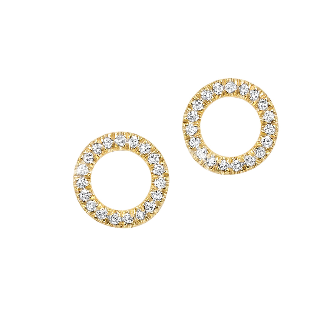 14Kt Yellow Gold Diamond 1/20Ctw Earring
