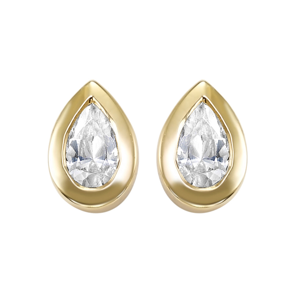 14Kt Yellow Gold Diamond 1/6Ctw Earring
