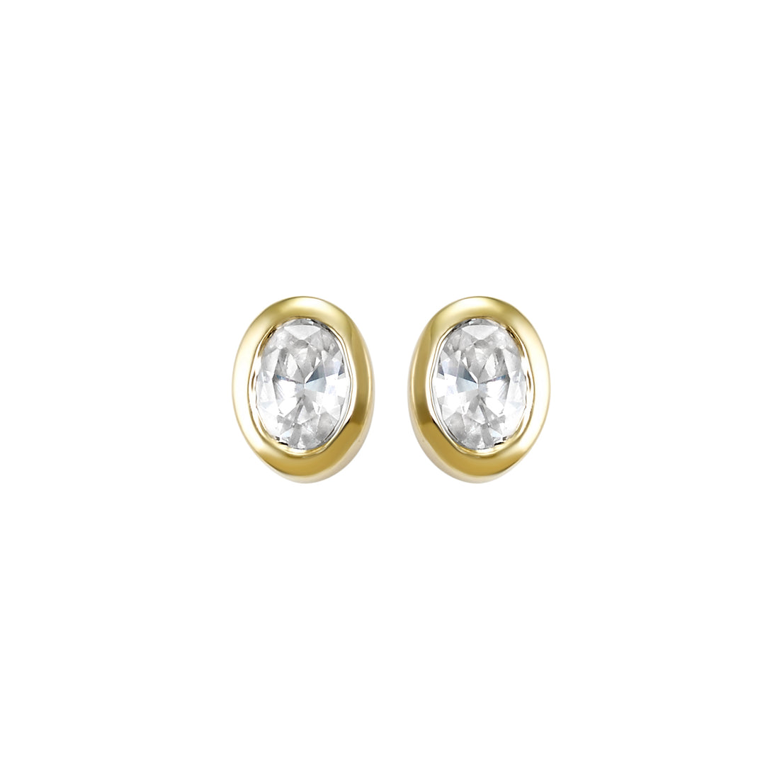 14Kt Yellow Gold Diamond 1/6Ctw Earring