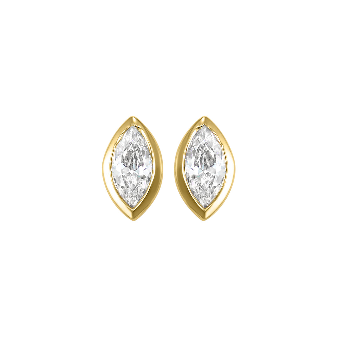 14Kt Yellow Gold Diamond 1/6Ctw Earring