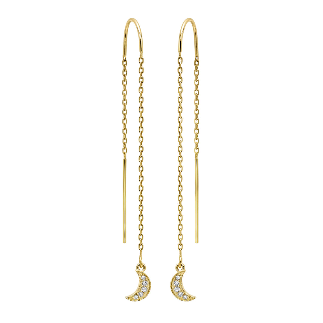 14Kt Yellow Gold Diamond 1/20Ctw Earring